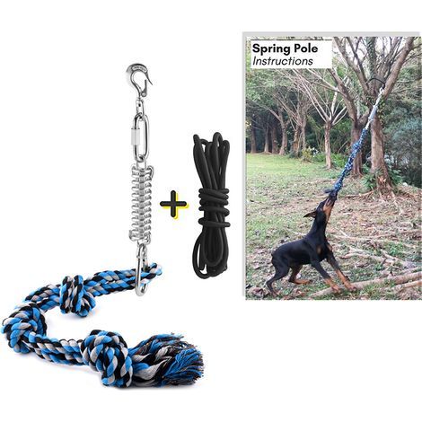 Corde à nœuds pour chien, jouet de traction pour chien, corde d’exercice pour animaux de compagnie en extérieur (1/5)