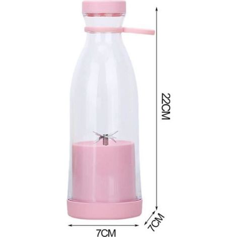 Mixeur À Smoothie - 380 Ml - Batterie 1200 Mah - Rechargeable Usb - Portable (1/2)