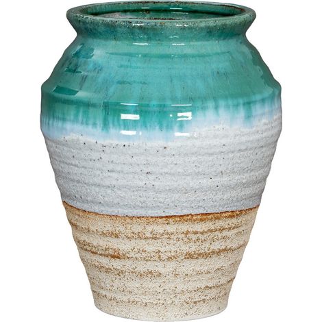 Fen Olpe Vase - Ceramic - L28 x W28 x H35 cm - White