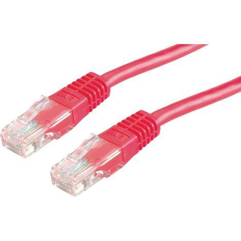 Value 21.99.1581 RJ45 Patchkabel CAT 6 U/UTP 10.00 m Rot  1 St.