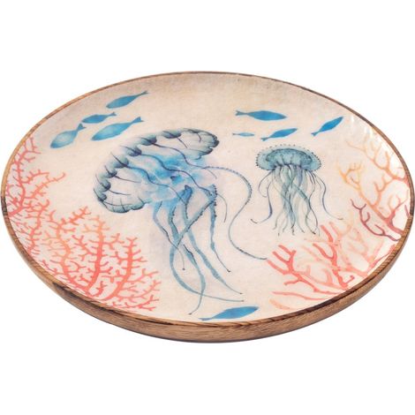 Signes Grimalt Bandeja Cocina  Bandeja Medusas L Cajas Y Bandejas Azul 22x22x2cm 34267