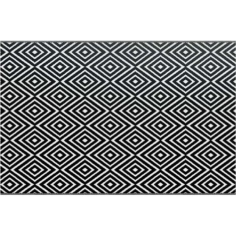 Maison Exclusive - Outdoor-Teppich ARAKIL Weiß und Schwarz 190x29 (1/5)