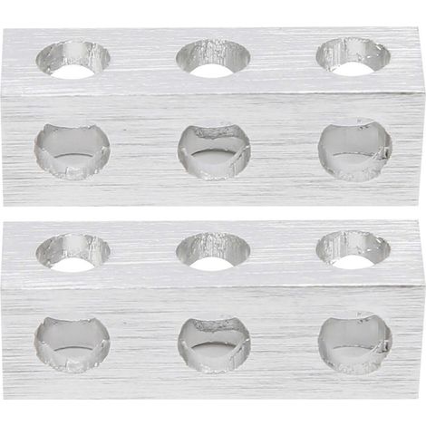 2 Stück Vierkantträger mit 3 Löchern 3106‑0003‑0024 8 x 8 x 24 mm Roboterteil-Zubehör