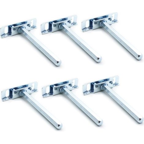 Barcelona Etagere Murale Fixation Invisible Pack 6 Support Etagere Invisible 112761911mm en Acier Fixation Invisible pour Étagère Murale Bois, Etagere Cuisine, Tablette Murale (1/5)