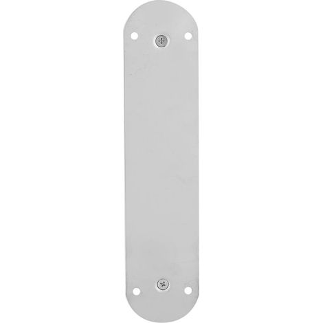 Türgriff aus Edelstahl mit Schrauben (oval, 280 x 65 mm) – Türgriff, gebürstete Edelstahloberfläche, einfache Montage, inklusive 4 Schrauben (1/5)