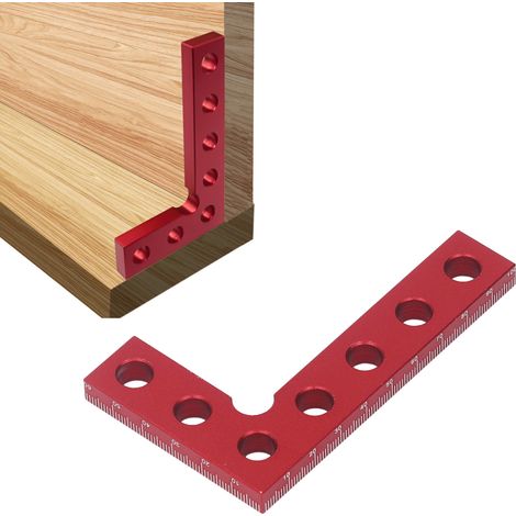 Équerre de menuisier, équerre d'angle à 90° en alliage d'aluminium, règle de mesure de hauteur, outil de mesure, équerre en L (1/5)