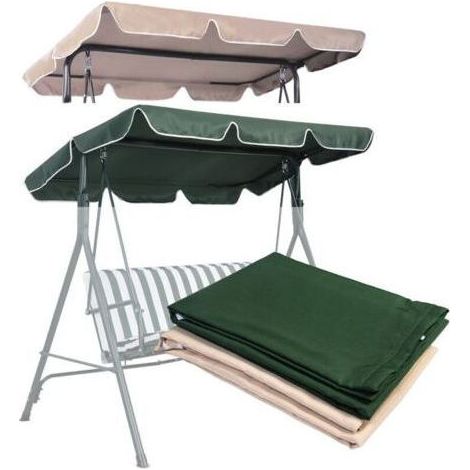 Pair Auvent de remplacement pour toit ouvrant, couverture de toit, bâche de porche, balancelle de jardin (1/5)