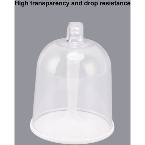 Verre à Vin Portable et Détachable en Plastique Transparent - Support Rack pour Outils de Barbecue en Acier Inoxydable (10 oz / 85g, Blanc / 2 Pièces) (1/4)