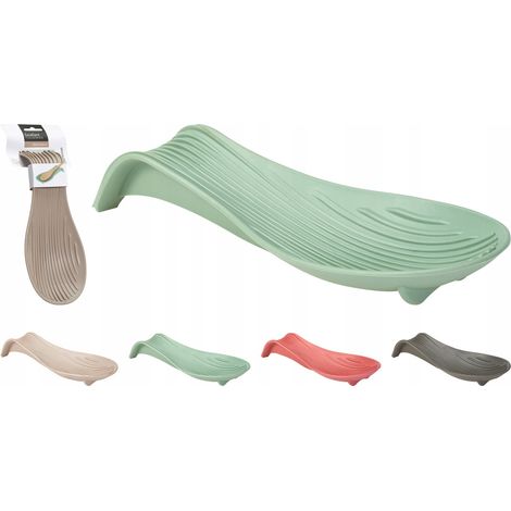 Soporte de cocina para cuchara, cucharón y espátula, de plástico, varios colores, 1 unidad. (1/5)