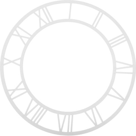 Horloge Murale en Chiffres Romains Autocollant De Cadran D'Horloge en Acrylique Miroir Plaque Ronde À Faire Soi-Même 9.84 in pour Salon Entrée Hôtel Installation Facile (1/5)