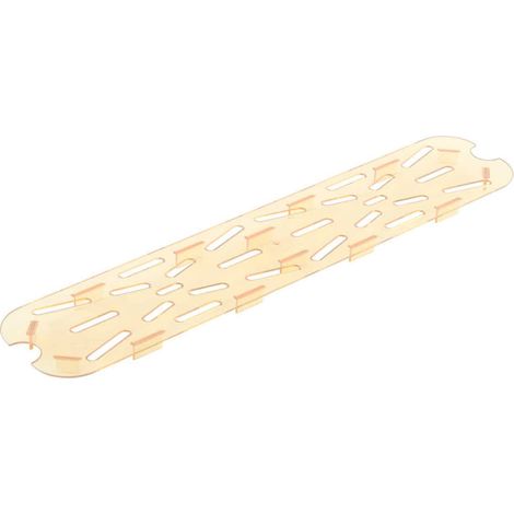 Égouttoir GN 1/2 Long - Haute température - 16.2 x 53 cm - Ambre - Lot de 6 - Cambro