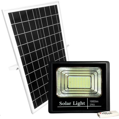 60W Batteriebetriebener LED-Strahler mit Solarpanel IP65