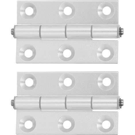 charnières plates pliantes en profilé d'aluminium avec douille en résine, axes carrés, quincaillerie pour porte (1/5)