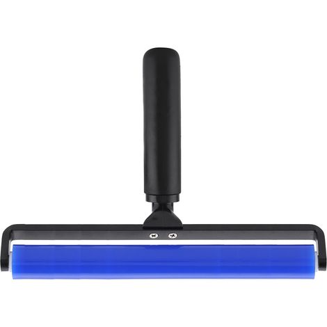Blaue Silikon-Klebstoffrolle zum Abstauben von Handybildschirmen, hochviskose, antistatische Rolle, schwarzer Griff, 12 Zoll (1/5)