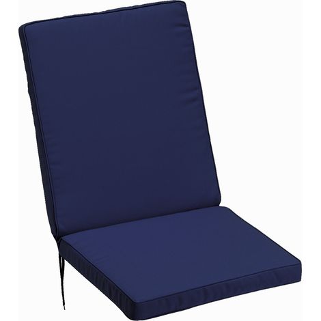 CUSCINO TOP SCHIENALE BASSO 45X94XH4CM BLU