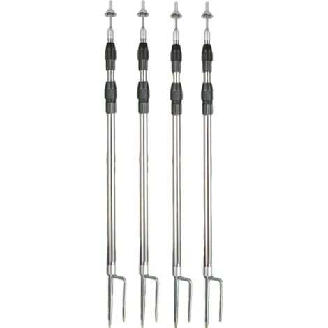 Support Rods - 2.5 M - Outdoor Canopy Tent Porch - Camping Patio Event - 4 Pcs (1/5)