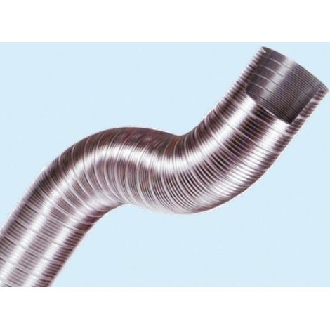 TUBO FLESSIBILE ESTENSIBILE ALLUMINIO PER CAPPA CUCINE FORNI STUFE 1-3M (16124V) 200 (16133) (1/2)