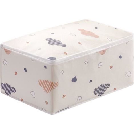 PANIER - CASIER - CORBEILLE - CUBE Sac quiltif-étanche à leau avec fermeture à glissière style-Beige-L2 (1/4)