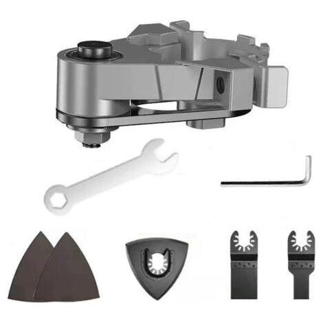 BARKBUSTERS Meuleuse d'angle adaptateur de tête universel meuleuse d'angle complète en métal outil adaptateur oscillant pour le remplacement (1/4)