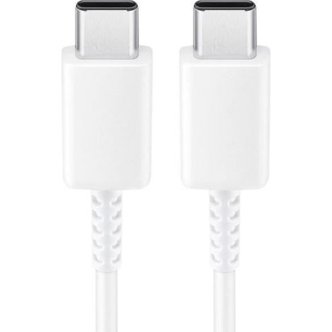 Câble USB-C - SAMSUNG - EP-DW767JWE - Charge rapide 3A - Longueur 1,8m - Blanc (1/4)
