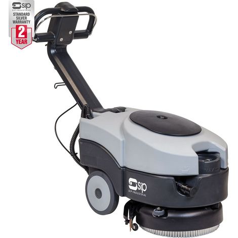 SIP SD1260AC Walk-Behind Mains Electric Floor Scrubber Dryer - L56 x W80 x H81 cm