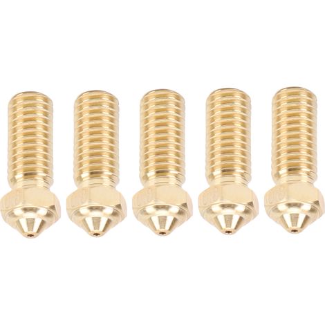 Buse de remplacement Hotend pour extrudeuse d'imprimante 3D QIDI Tech X Plus 3, buses en laiton de 0.8mm, 5 pièces (1/5)