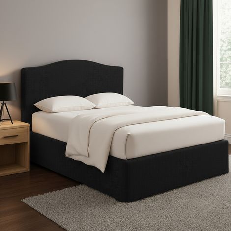 Cama de Plaza y Media Blyth, Desenfundable, Hecho en Italia, Gris Oscuro (1/5)