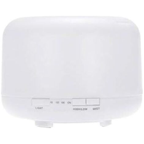 Humidificateur vaporisateur d'huiles essentielles ultrasonique de qualité supérieure 500 ml, diffuseur d'huiles essentielles sans eau, arrêt automatique et lumières LED 7 couleurs (1/4)