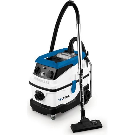 Aspirateur professionnel humide et sec 230V 1600W – 30L – Dépression 190/21 mbar – Technologie triple filtre pour poussières fines – Allumage automatique – Tectool (1/5)