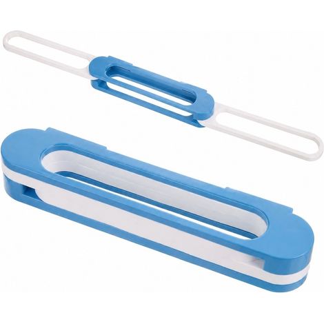 Étagère à chaussures murale, porte-chaussons, pliable, multifonctionnel, bleu (1/4)