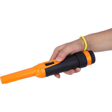 Détecteur de métaux portable étanche HS-10 avec écran LCD, orange (1/5)