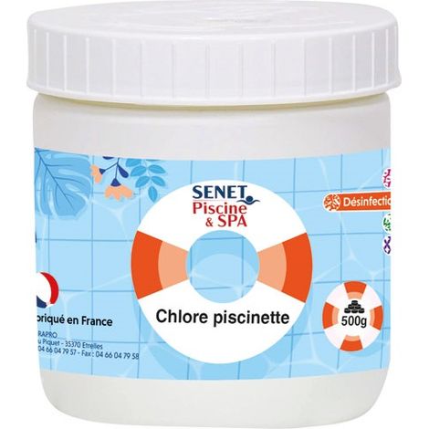 Chlore Piscine Hors Sol En Pastilles - 500g - Senet