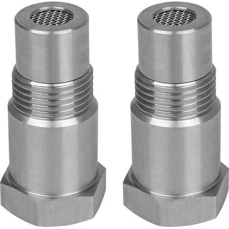 Lambda sensor filter adapter, 2-piece extension, 46.5 mm lambda sensor, lambda sensor extension, automotive lambda sensor extension adapter for engine exhaust systems M18 x 1.5 (1/5)