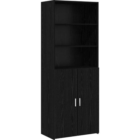 Aparador alto Roble Negro 70 x 42,5 x 185 cm vidaXL (1/5)