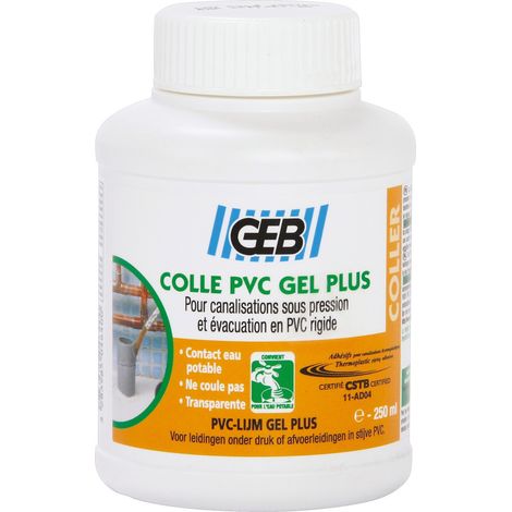 Colla Gel PVC+ con Pennello 250ml con pennello - Geb