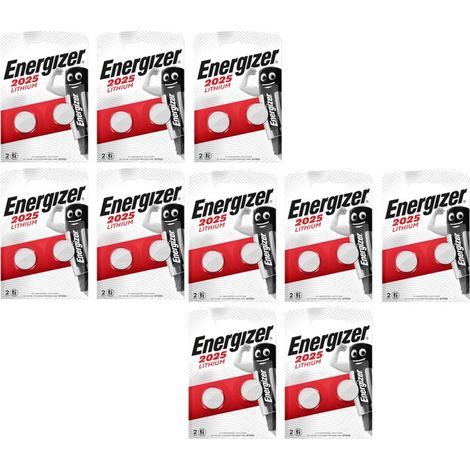 .20 piles Energizer CR2025.