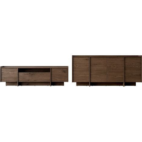 Conjunto de salón Filus, Roble oscuro