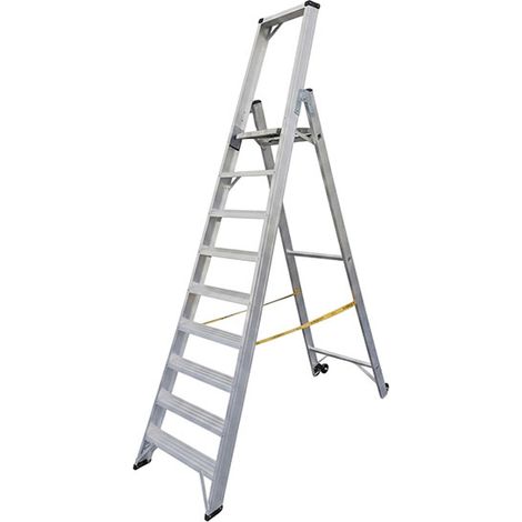 Scaletta grande Piattaforma con ruote 9 gradini - 9309 (1/5)