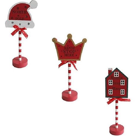 Weihnachtsstraßenschild, weihnachtliche Dekorationsbeleuchtung (1/5)