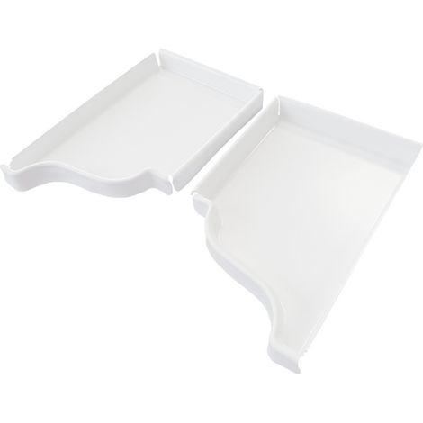 Fond de gouttière (paire) blanc corniche G300 - ALUHOME