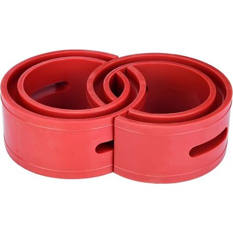 Amortisseur Butée Ressort Voiture 2Pcs  Coussin Pare-Chocs Rouge Universel (1/5)