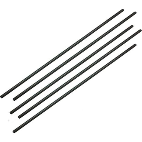 Kit 5 Astine Bacchette Fulmine Nuovo Modello Carbonio - Ricambio
