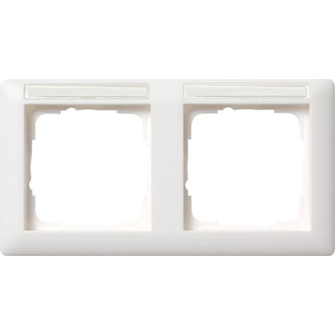Gira Telaio di copertura 2f orizz. BSF Standard 55 Bianco puro m [109227], 1092 27