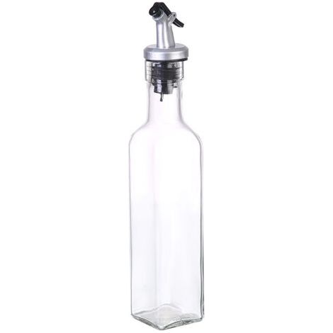 Bouteille Huile Olive, Distributeur D'huile d'olive, Flacons en Verre Et Bec Verseur pour Cuisine, avec Bec Verseur sans Goutte, Récipient à Condiments Liquides, 250ml (1/5)