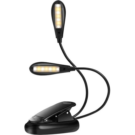 Lampe de Lecture Rechargeable, Liseuse Lampe 14 LEDs 9 Modes Luminosité Réglable (1/5)