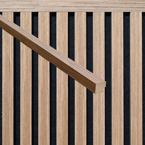 Home Deluxe Modanatura terminale per pannello acustico ENDO Oiled Oak - 80 cm - quantità: 1