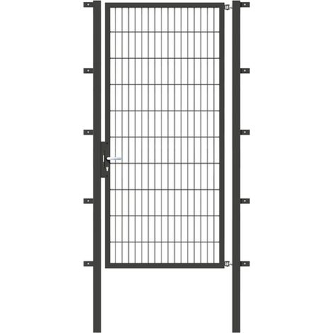 ALBERTS Einzeltor Flexo, fvz.anthr.Kst.b.RAL 7016, lichte BxH1000x2000, PF60x60/2500mm (1/5)