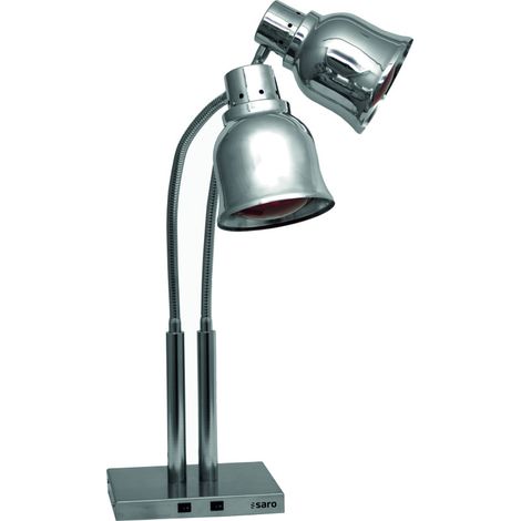 Lampe chauffante PLC 500 - Double col de cygne - 0,5 kW - Saro
