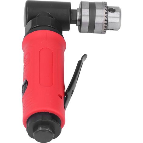 Perceuse pneumatique miniature 1/4po alliage de zinc 90° cadre serrage 6mm pour espaces exigus YDE-4951 15000tr/min 90psi (1/5)