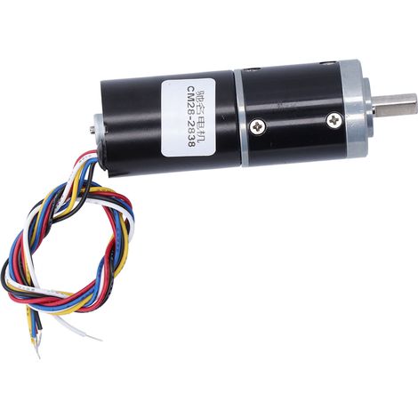 Moteur sans balais à engrenages planétaires CM28-283824V 440RPM, réducteur de vitesse à fort couple, capteur intégré, entraînement CC 24V, basse vitesse, haute précision. (1/5)